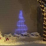 vidaXL LED Christmas Tree with Ground Spikes 112 Warm White LEDs 182 cm Metal