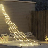 vidaXL LED Christmas Tree with Ground Spikes 112 Warm White LEDs 182 cm Metal