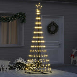 vidaXL LED kerstboom met 230 LED Multikleur 184.5 cm Metaal