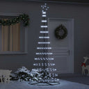 vidaXL LED kerstboom met 230 LED Multikleur 184.5 cm Metaal