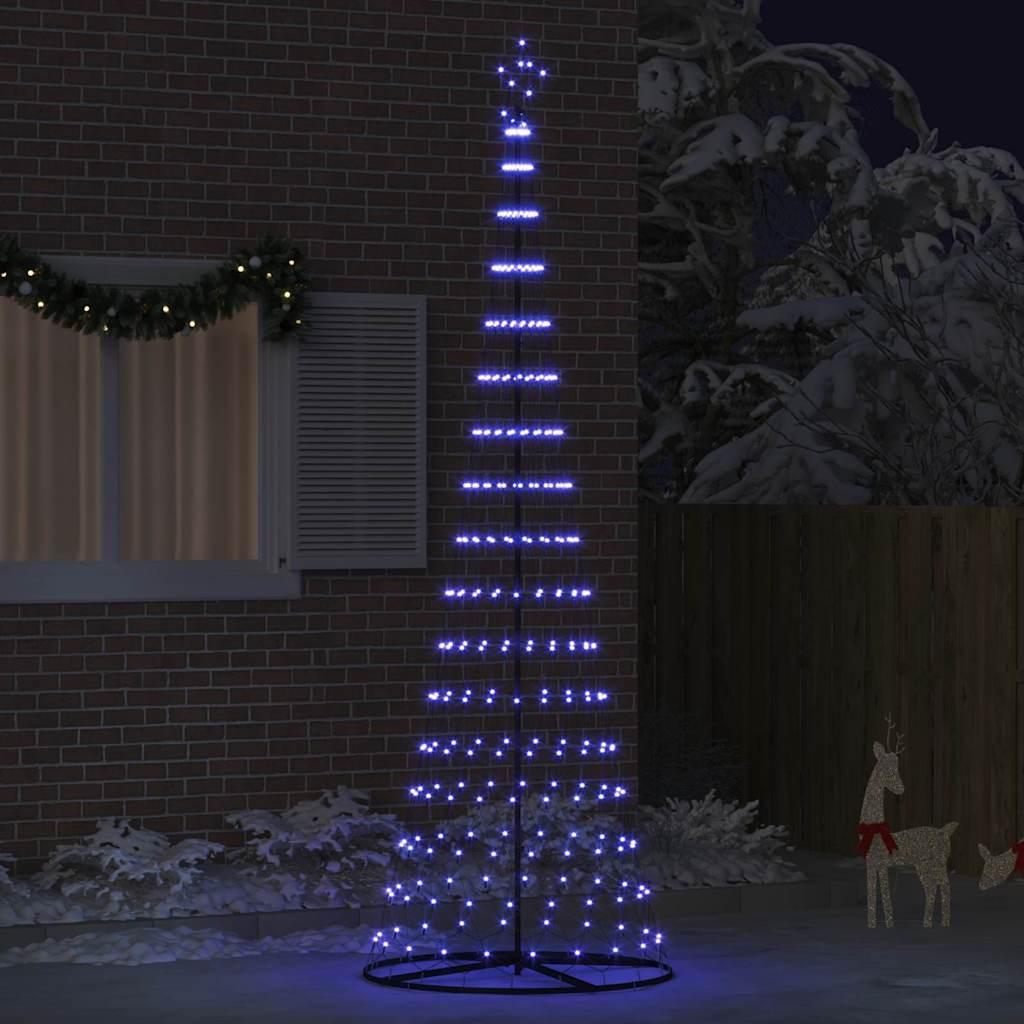 vidaXL LED kerstboom met 230 LED Multikleur 184.5 cm Metaal