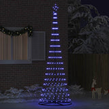vidaXL LED kerstboom met 230 LED Multikleur 184.5 cm Metaal