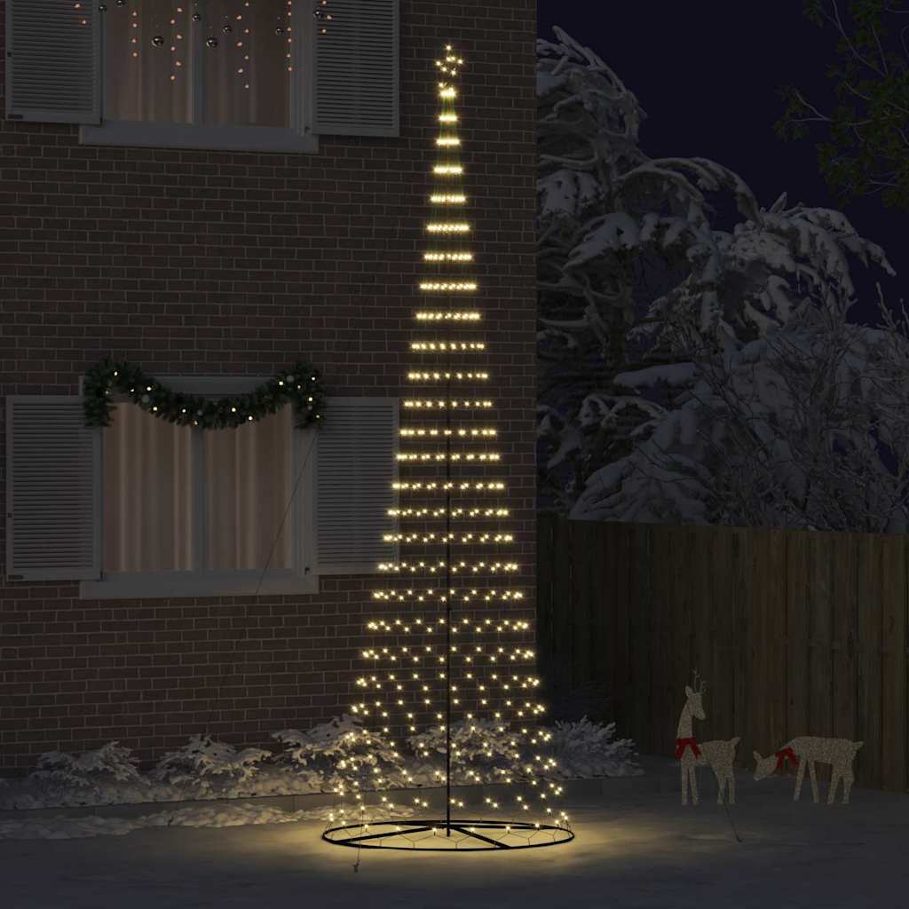 vidaXL LED kerstboom met 230 LED Multikleur 184.5 cm Metaal