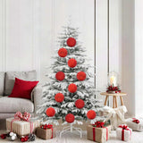 vidaXL Christmas Ball Set XL 15 pcs Red Plastic