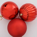 vidaXL Christmas Ball Set XL 15 pcs Red Plastic