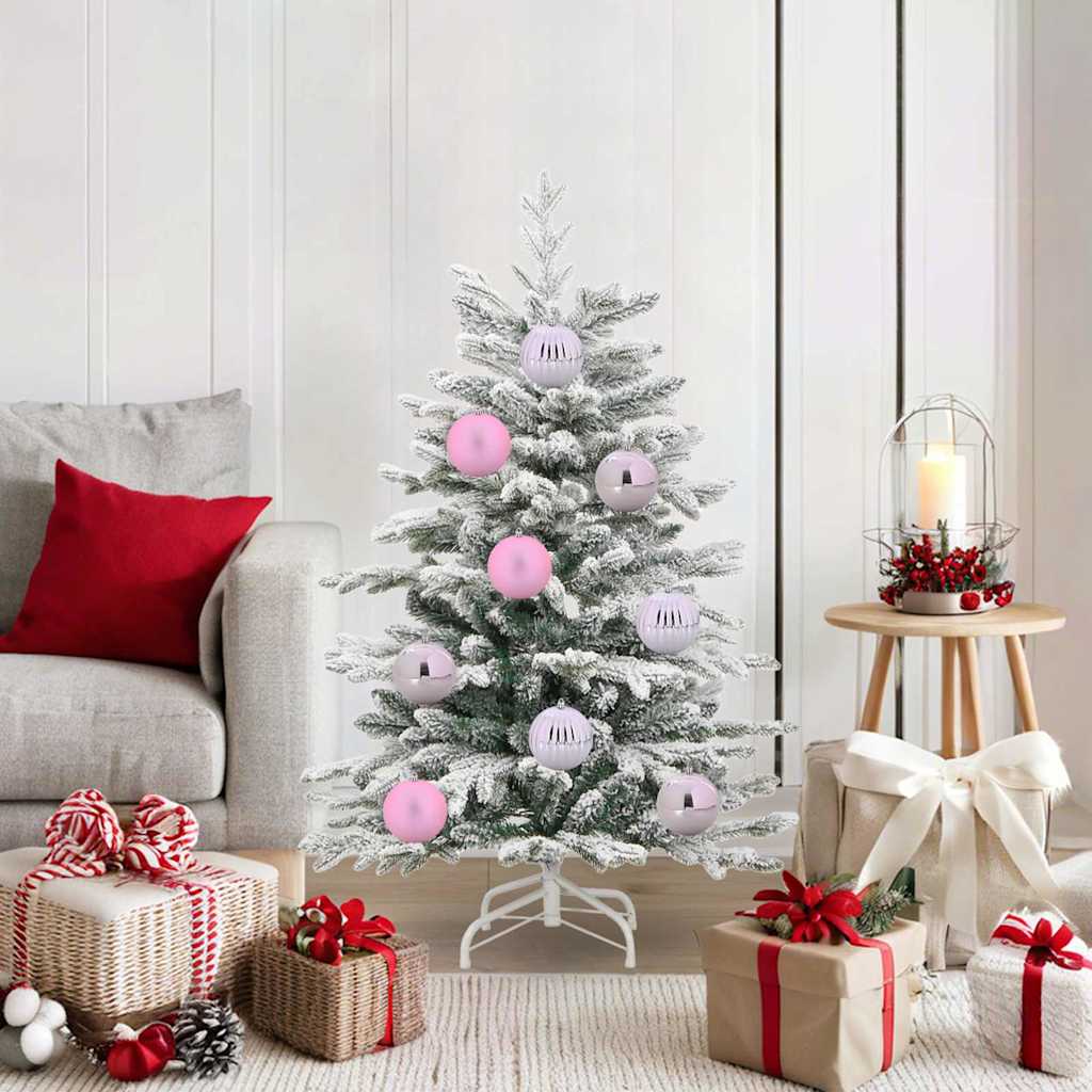 vidaXL Christmas Ball Set XL 15 pcs Red Plastic