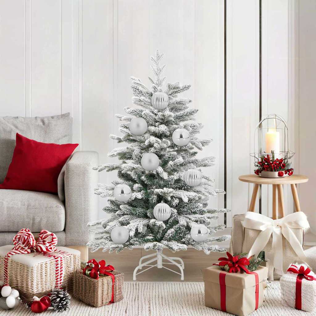 vidaXL Christmas Ball Set XL 15 pcs Red Plastic