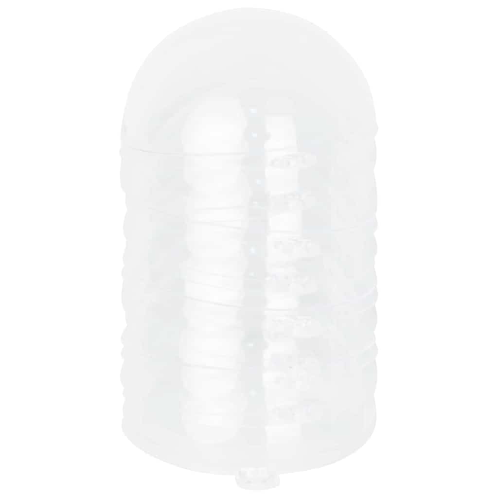 vidaXL Christmas Ball Set 50 pcs LED Transparent Ø 5 cm Plastic