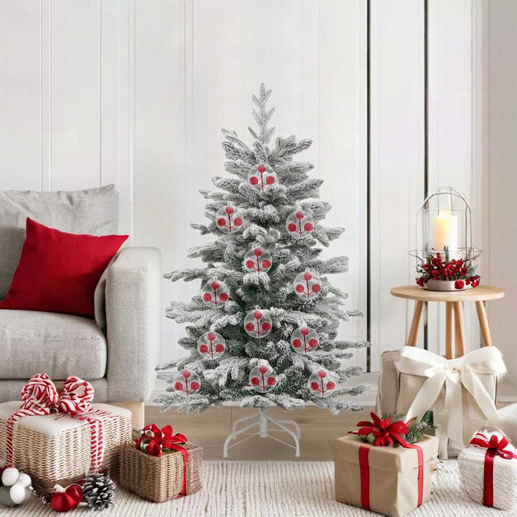 vidaXL Christmas Ball Set 50 pcs LED Transparent Ø 5 cm Plastic