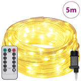 vidaXL Rope Light with 120 LED Warm White 5 m PVC
