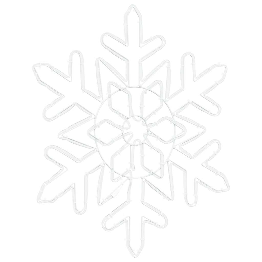 vidaXL Kerst sneeuwvlok met 156 LED Blauw 55,5 x 55,5 x 0,75 cm PVC