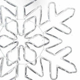 vidaXL Kerst sneeuwvlok met 156 LED Blauw 55,5 x 55,5 x 0,75 cm PVC