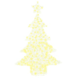 vidaXL Kerstboom met 100 LED Warmwit 120 cm Acryl