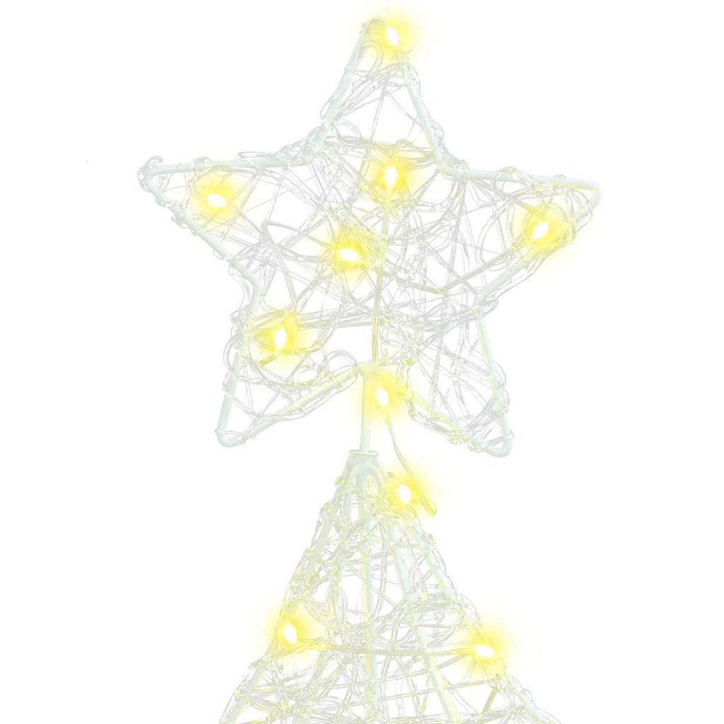 vidaXL Kerstboom met 100 LED Warmwit 120 cm Acryl