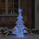 vidaXL Kerstboom met 100 LED Warmwit 120 cm Acryl