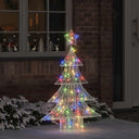 vidaXL Kerstboom met 100 LED Warmwit 120 cm Acryl