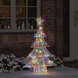 vidaXL Kerstboom met 100 LED Warmwit 120 cm Acryl