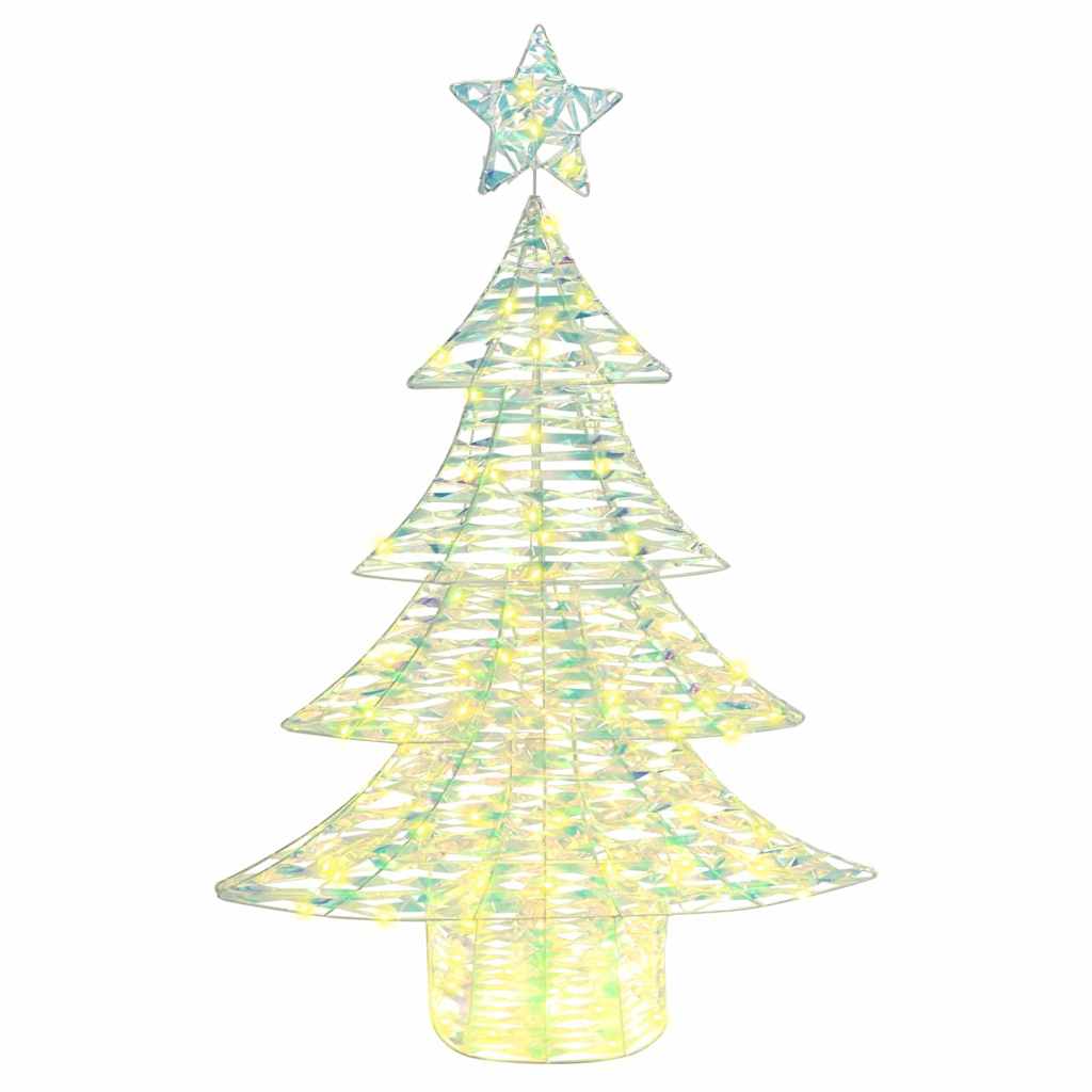 vidaXL Kerstboom met 120 LED Warmwit 120,5 cm PET