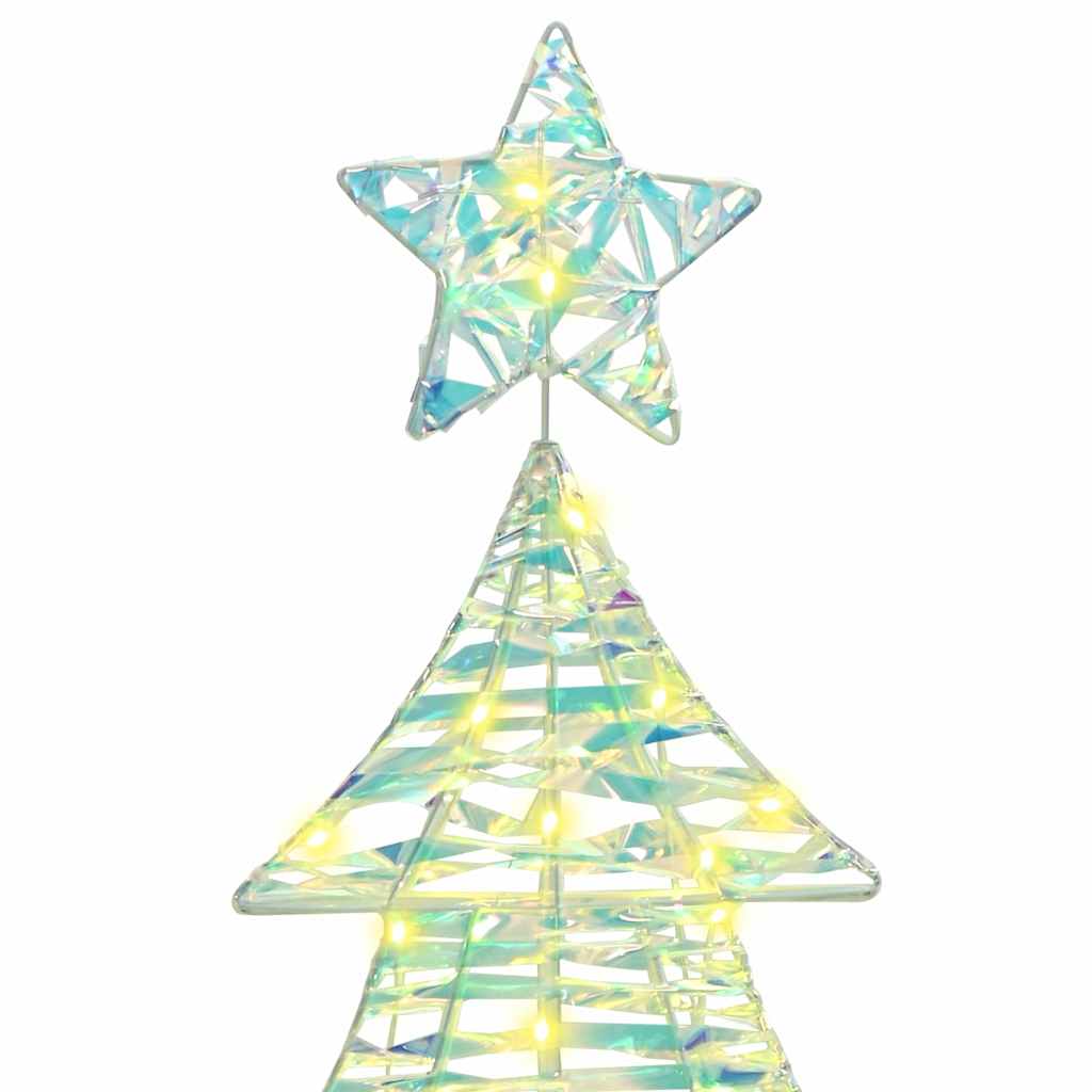 vidaXL Kerstboom met 120 LED Warmwit 120,5 cm PET