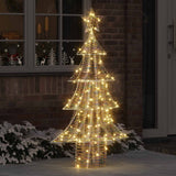 vidaXL Kerstboom met 120 LED Warmwit 120,5 cm PET