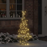 vidaXL Kerstboom met 120 LED Warmwit 120,5 cm PET