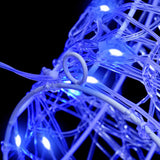 vidaXL Reindeer Decoration with 140 LED Blue 68 x 36.5 x 62.5 cm Acrylic