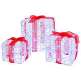 vidaXL met 60 LED 3 pcs Warmwit 20 x 20 x 20 cm Acryl