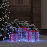 vidaXL met 60 LED 3 pcs Warmwit 20 x 20 x 20 cm Acryl