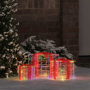 vidaXL met 60 LED 3 pcs Warmwit 20 x 20 x 20 cm Acryl