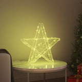 vidaXL 3D Ster met 50 LED Warmwit 55 x 53,5 x 10 cm Acryl