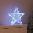 vidaXL 3D Ster met 50 LED Warmwit 55 x 53,5 x 10 cm Acryl