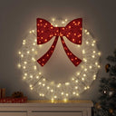 vidaXL Krans met 60 LED Warmwit 76 x 76 x 8,5 cm Acryl