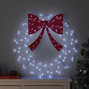 vidaXL Krans met 60 LED Warmwit 76 x 76 x 8,5 cm Acryl