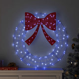 vidaXL Krans met 60 LED Warmwit 76 x 76 x 8,5 cm Acryl