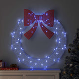 vidaXL Krans met 60 LED Warmwit 76 x 76 x 8,5 cm Acryl