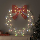 vidaXL Krans met 60 LED Warmwit 76 x 76 x 8,5 cm Acryl