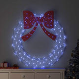 vidaXL Krans met 60 LED Warmwit 76 x 76 x 8,5 cm Acryl