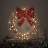 vidaXL Krans met 60 LED Warmwit 76 x 76 x 8 cm PET