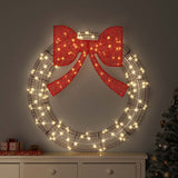 vidaXL Krans met 60 LED Warmwit 76 x 76 x 8 cm PET