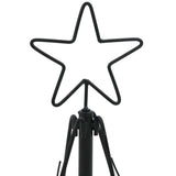vidaXL Kerst Cone Boom met standaard Zwart 60 cm Staal