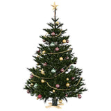 vidaXL Kerstboomstandaard Groen 50 x 50 x 16 cm Massief grenenhout
