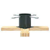 vidaXL Kerstboomstandaard Groen 50 x 50 x 16 cm Massief grenenhout