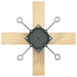 vidaXL Kerstboomstandaard Groen 50 x 50 x 16 cm Massief grenenhout