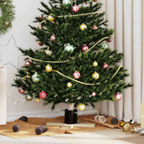 vidaXL Kerstboomstandaard Groen 50 x 50 x 16 cm Massief grenenhout