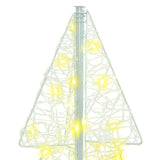 vidaXL Kerstboom met 100 LED Warmwit 120 cm Acryl