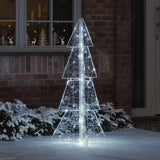 vidaXL Kerstboom met 100 LED Warmwit 120 cm Acryl