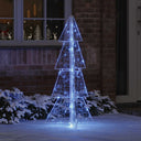 vidaXL Kerstboom met 100 LED Warmwit 120 cm Acryl