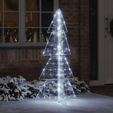 vidaXL Kerstboom met 100 LED Warmwit 120 cm Acryl