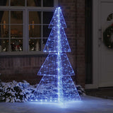 vidaXL Kerstboom met 100 LED Warmwit 120 cm Acryl