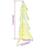 vidaXL Kerstboom met 100 LED Warmwit 120 cm PET